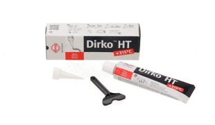 Герметик Dirko HT Elring 006553 черный силиконовый 70мл (от -60С до  315С)
