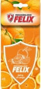 Ароматизатор подвесной Брызги сочного апельсина FELIX бумажный