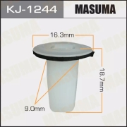 Клипса MASUMA 1244-KJ покер пластмассовый крепежный OEM 9018905081