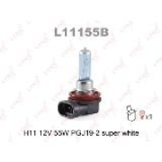 Лампа галогенная H11 12V 55W LYNXauto SUPER WHITE L11155B