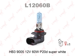 Лампа LYNXauto L12060B HB3 9005 12V60W P20D SUPER WHITE