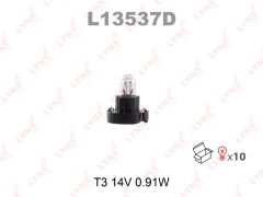 Лампа накаливания панели приборов LYNXauto L13537D T3 14V 0.91W