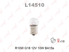 Лампа габаритного освещения LYNXauto L14510 R10W 12V BA15S