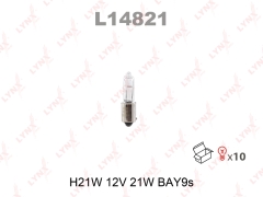 Лампа H21W 12V BAY9S LYNXauto L14821