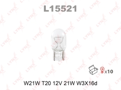 Лампа LYNXauto L15521 W21W 12V W3X16D