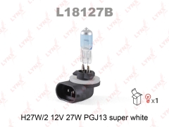 Лампа H27W/2 12V PGJ13 SUPER WHITE LYNXauto L18127B