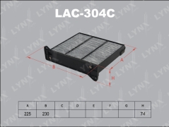 Фильтр салона угольный LYNXauto LAC304C