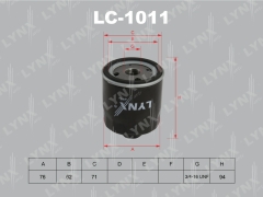 Фильтр масляный LYNXauto LC-1011 SEAT SKODA VOLKSWAGEN OEM VAG 030115561AN