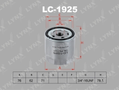 Фильтр масляный LYNXauto LC-1925 VAG OEM 04E115561B