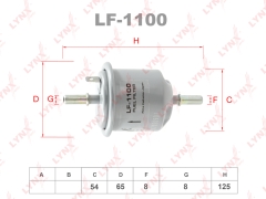 Фильтр топливный LYNXauto LF1100 HYUNDAI ACCENT