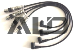 Комплект высоковольтных проводов зажигания черный силикон VOLKSWAGEN Pointer ALD a09046