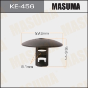 Клипса Masuma KE-456 Renault Logan I-II/Sandero I-II/Duster