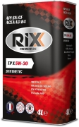 Моторное масло RIXX TP X 5W-30 SN/CF A3/B4 синтетическое 4 л