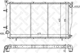 Радиатор системы охлаждения АКПП Subaru Legacy 2.5 97-98 STELLOX 10-25382-SX OEM 45199AC250 1025382SX
