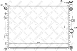 Радиатор охлаждения ДВС STELLOX 1026695SX Mitsubishi Colt, Smart Forfour 1.1/1.3/1.5 04>