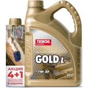 Моторное масло TEBOIL GOLD L 5W-30 синтетическое АКЦИЯ 4 1 3453935P