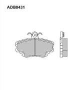 Колодки тормозные дисковые | перед | Allied Nippon ADB0431