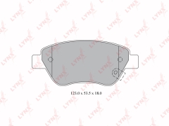 Колодки тормозные дисковые перед LYNXauto BD-5916 BD5916