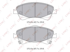 Колодки тормозные дисковые Перед LYNXauto BD-7598