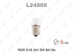 Лампа LYNXauto L24505 R5W 24V BA15S