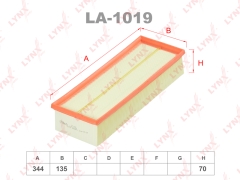 Фильтр воздушный LCV AUDI Q3 LYNXauto LA-1019 OEM 5C0129620