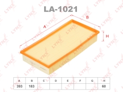 Фильтр воздушный LYNXauto LA-1021 OEM Porsche 95511013100