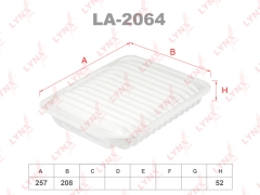 Фильтр воздушный LYNXauto LA2064