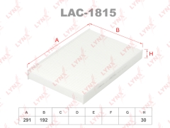 Фильтр салона LYNXauto LAC1815