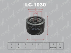 Фильтр масляный LYNXauto LC-1030 LADA GRANTA Priora CHEVROLET NIVA NISSAN ALMERA PRIMERA X-TRAIL