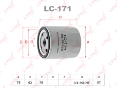 Фильтр масляный TOYOTA LAND CRUISER PRADO LYNXauto LC-171 OEM 9091520003