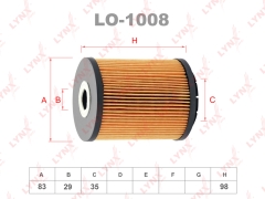 Фильтр масляный (вставка) LYNXauto LO-1008 OEM 95510756100