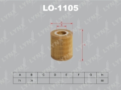 Фильтр масляный (вставка) LYNXauto LO1105 BMW 1 3 5 x3 z4