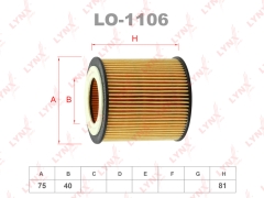 Масляный фильтр LYNXauto LO-1106 BMW 325i OEM 11427953129