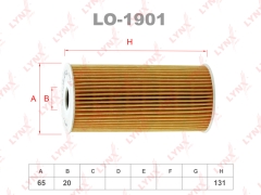 Фильтр масляный (вставка) LYNXauto LO-1901 HYUNDAI Santa Fe KIA SORENTO OEM 26320-2F100