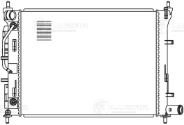 Радиатор охлаждения ДВС Luzar LRC0802 Solaris (17-)/Rio (17-) AT