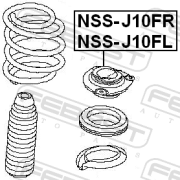 Опора амортизационной стойки перед лев NISSAN QASHQAI QASHQAI  2 Febest NSS-J10FL