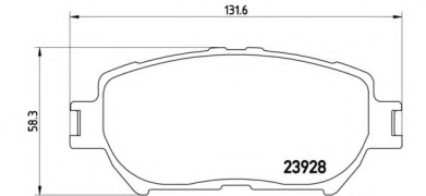 Колодки тормозные дисковые | перед | Brembo P 83 062