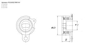 Ролик натяжной ремня ГРМ TOYOTA CELICA TOYOTA Koyo PU265527RR1HV